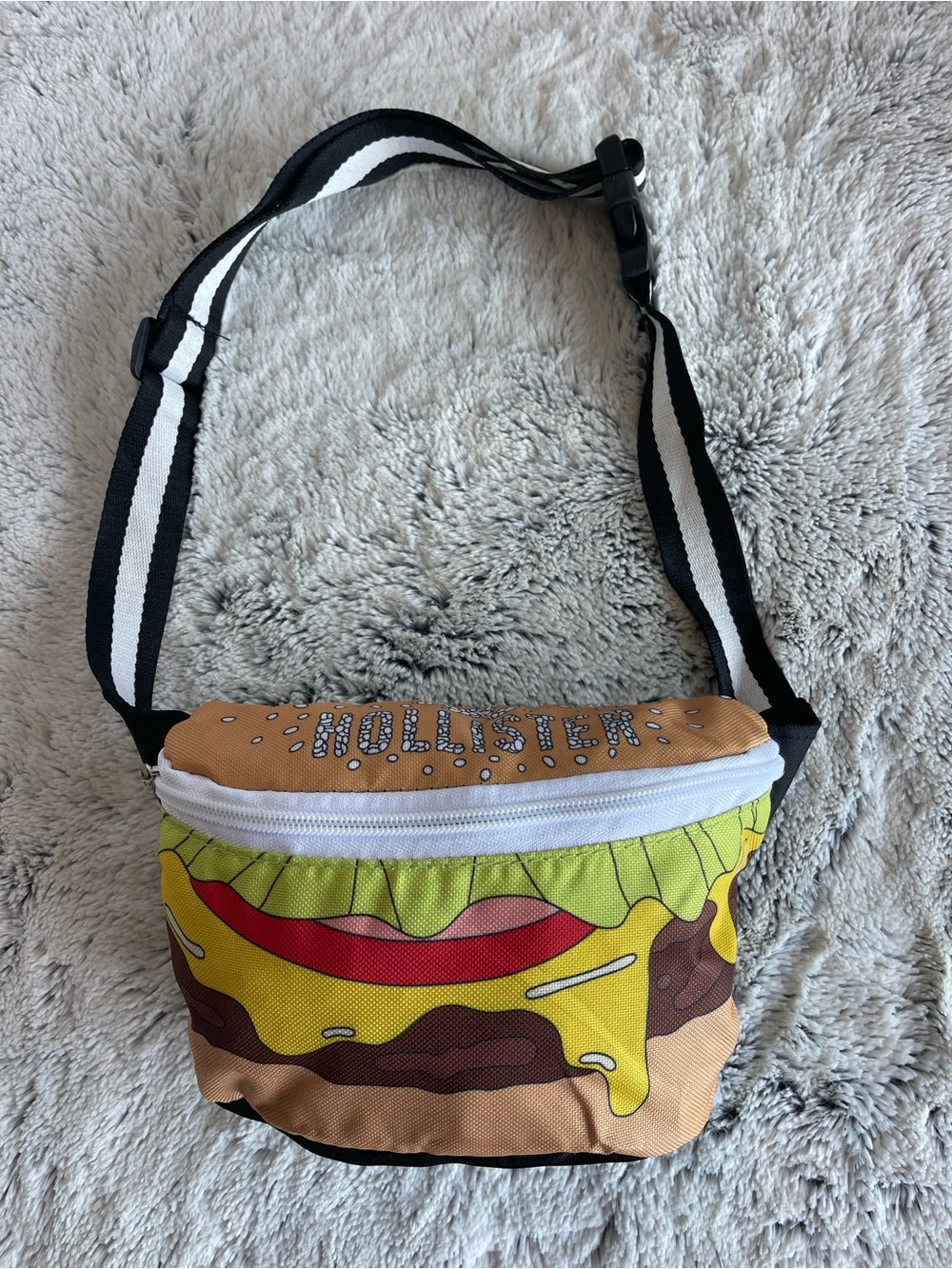 Hollister Cheeseburger Hamburger Fanny Pack Hipbag